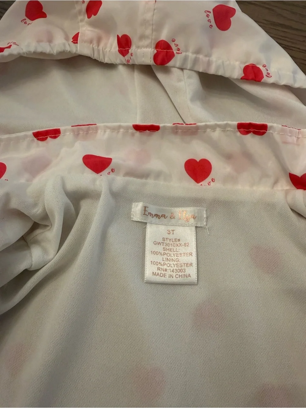 Girls White Hooded light jacket